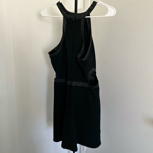 Charlotte Russe Skater Dress size L metallic green/black - Picture 4 of 5